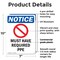 Signmission 10 in Height, 7 in Width, Plastic, Rectangle OS-2PACK-NS-P-710-V-14282 - alternate 5